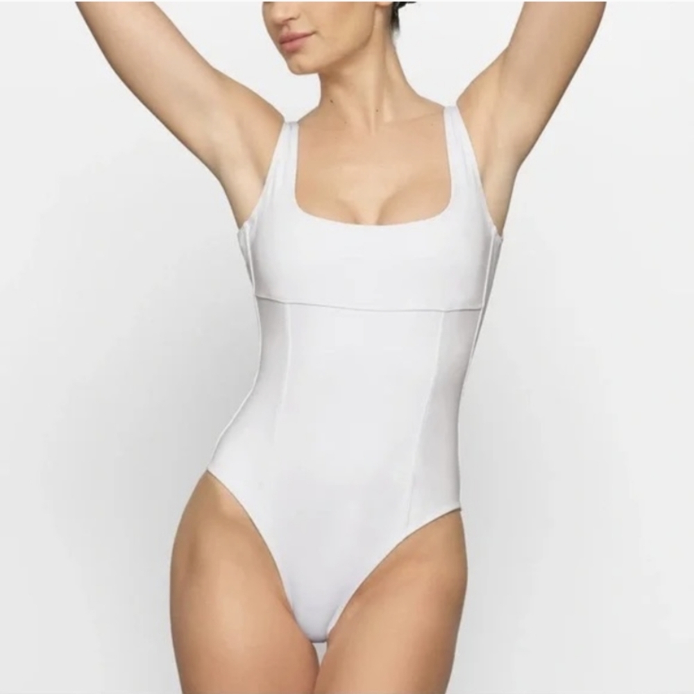 SKIMS White Women Swim One Piece